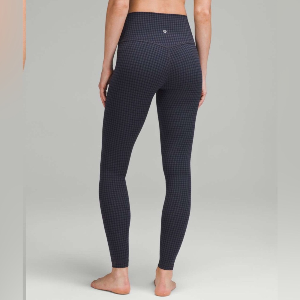 Lululemon Align Micro Blue Houndstooth Leggings
